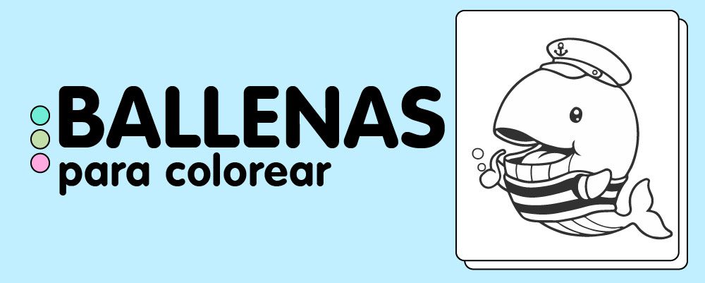 En este momento est&aacute;s viendo Ballena para Colorear