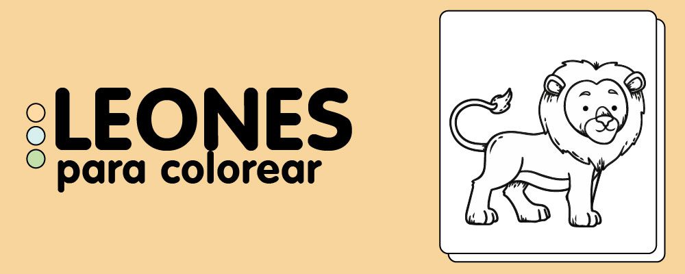 En este momento est&aacute;s viendo Leones para colorear