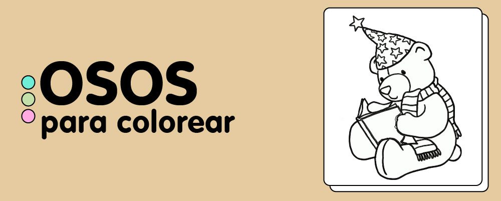 En este momento est&aacute;s viendo Osos para colorear