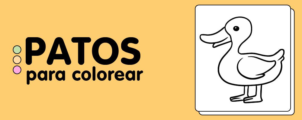 En este momento est&aacute;s viendo Patos para colorear