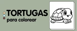 animales para colorear tortuga