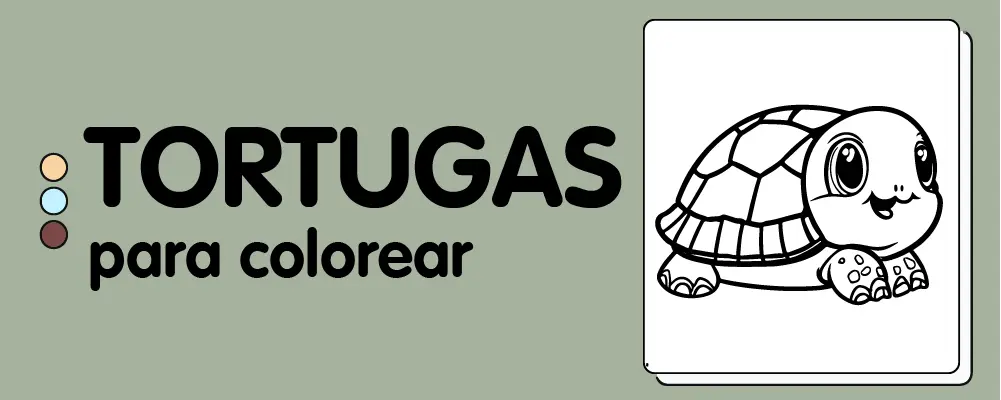 En este momento est&aacute;s viendo Tortugas para colorear