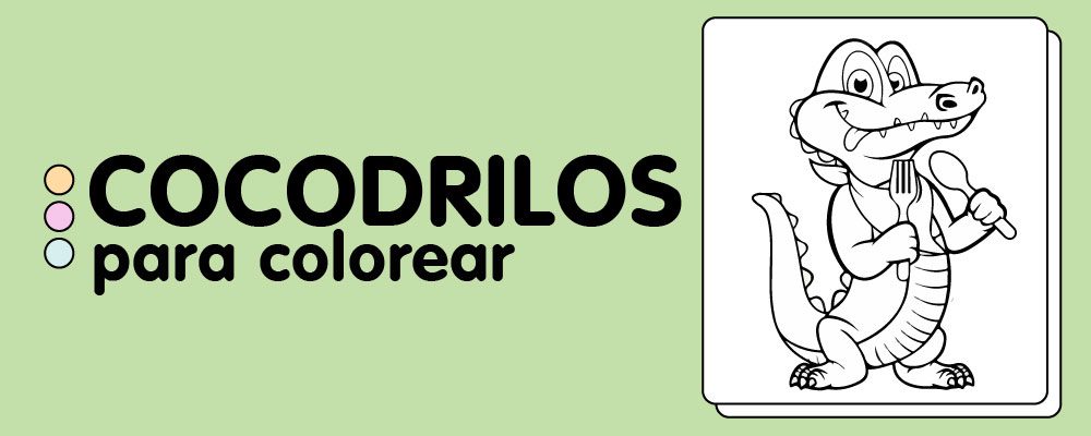 En este momento est&aacute;s viendo Cocodrilos para Colorear
