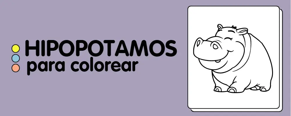 En este momento est&aacute;s viendo Hipopotamos para colorear