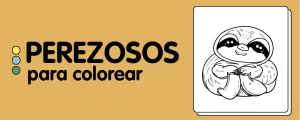 animales para colorear PEREZOSO