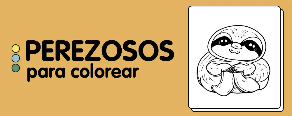 En este momento est&aacute;s viendo Perezosos para colorear