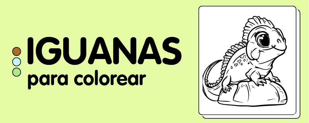 En este momento est&aacute;s viendo Iguanas para colorear