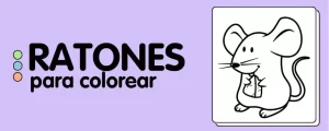 animales para colorear ratones