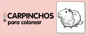 animales para colorear CARPINCHOS