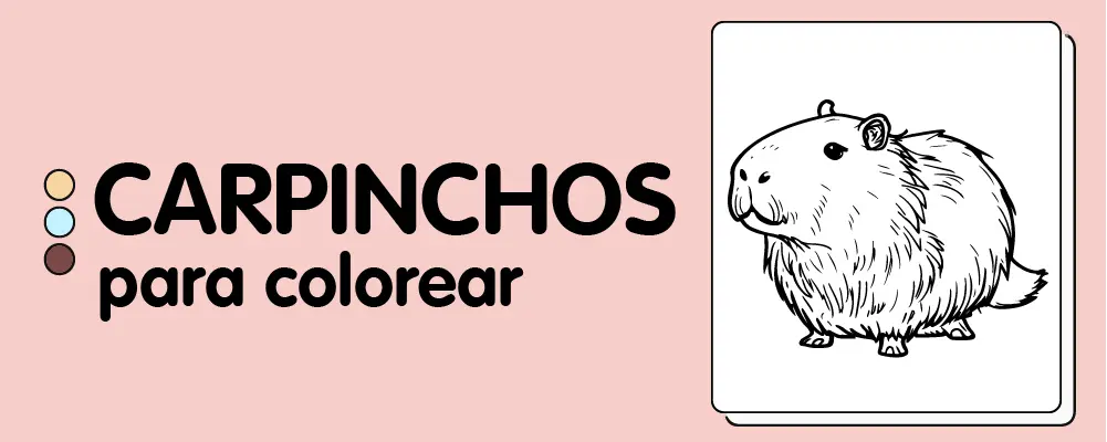 En este momento est&aacute;s viendo Carpinchos para colorear