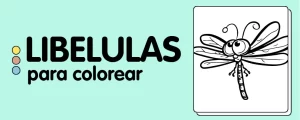 animales para colorear LIBELULAS