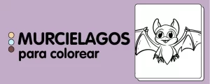 animales para colorear MURCIELAGOS
