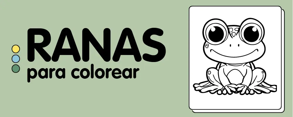 En este momento est&aacute;s viendo Ranas para colorear