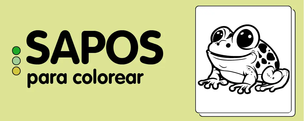 En este momento est&aacute;s viendo Sapos para colorear