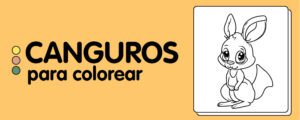 canguro para colorear