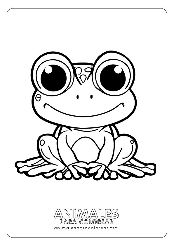 ranas para colorear