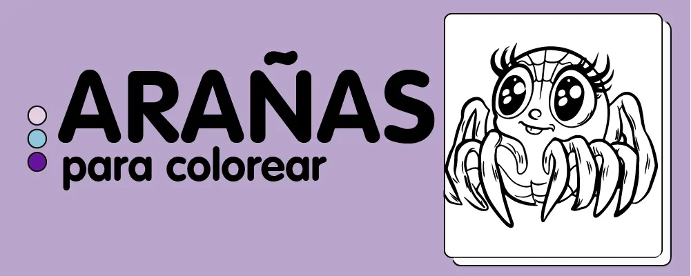 En este momento est&aacute;s viendo Ara&ntilde;as para colorear