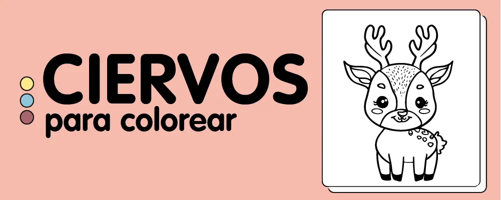 En este momento est&aacute;s viendo Ciervos para colorear