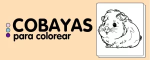 animales para colorear COBAYA