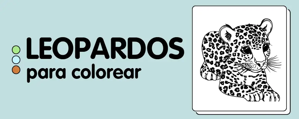 En este momento est&aacute;s viendo Leopardos para colorear