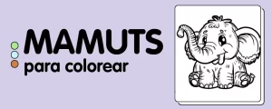animales para colorear-MAMUT