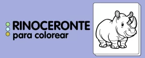 RINOCERONTES PARA COLOREAR