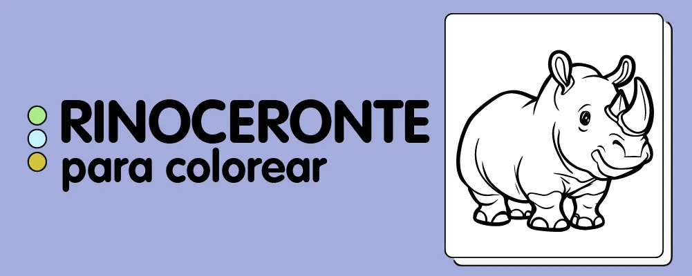 En este momento est&aacute;s viendo Rinocerontes para colorear