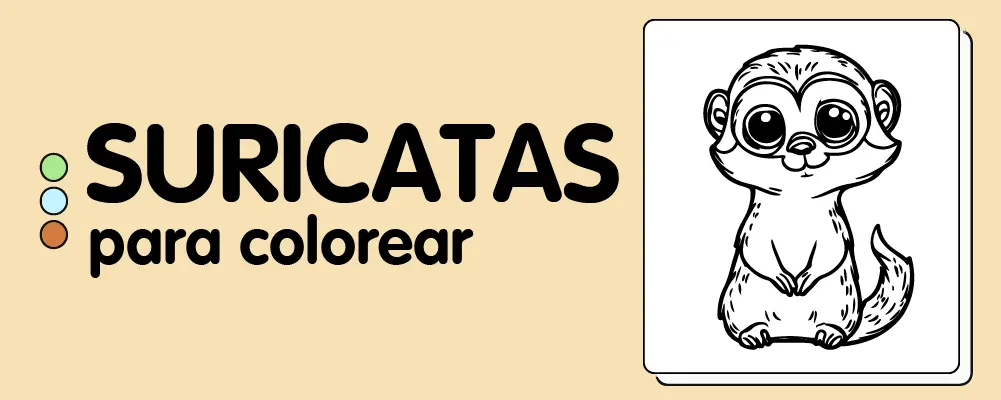 En este momento est&aacute;s viendo Suricatas para colorear