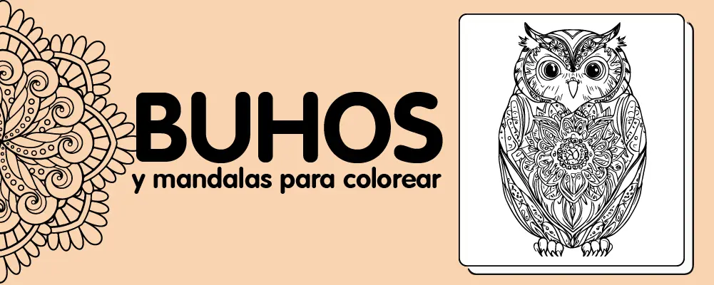 En este momento est&aacute;s viendo Buhos y mandalas para colorear